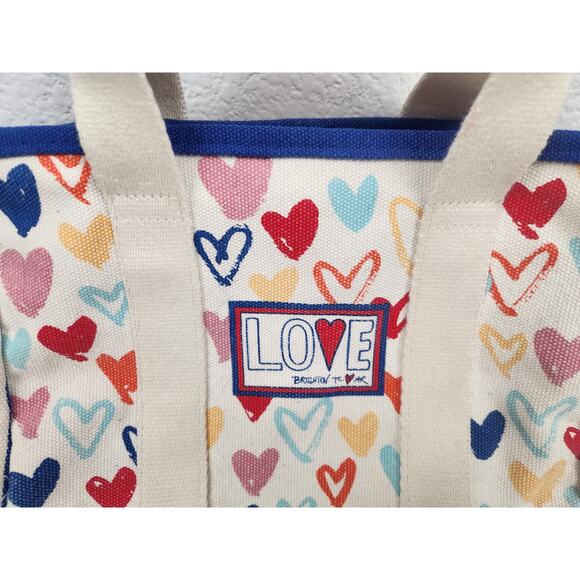 Brighton Red White and You Mini Tote Purse Handles and Strap - Picture 2 of 10